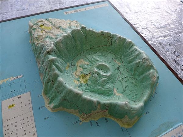 島の立体模型