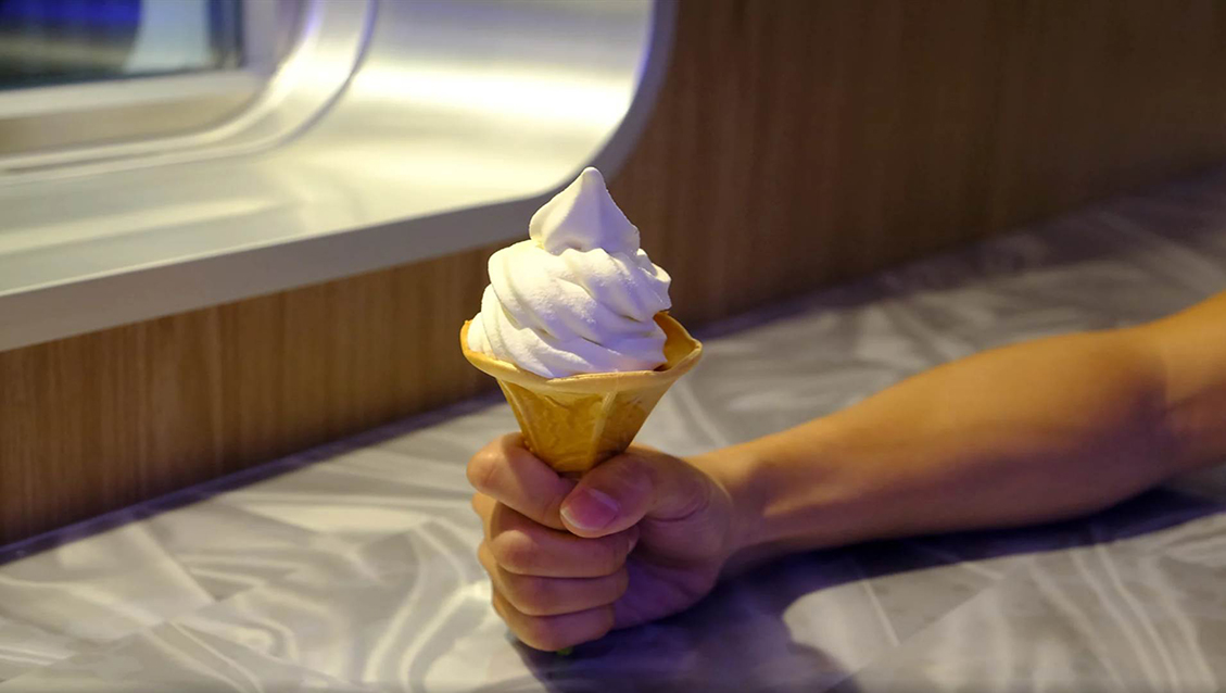 Salted Caramel soft-serve