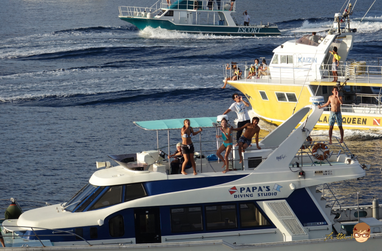 The island residents kept waving and shouting to us continuously.