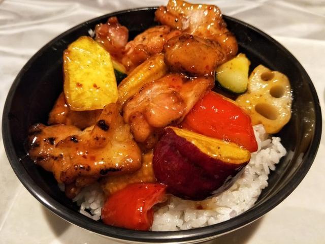 Rice bowl dish served aboard the Ogasawara Maru Ferry.