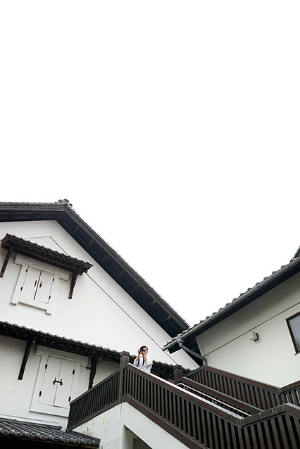 Roof tile of Ishikawa Sake Brewery