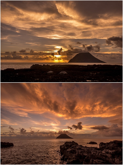 Sunset over Hachijojima