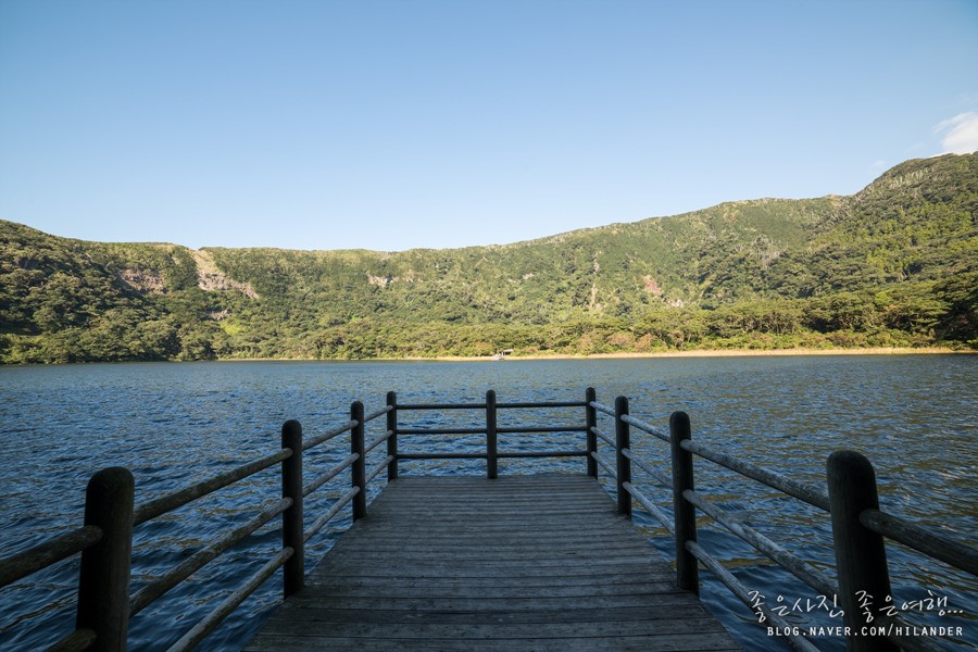 View of the lake from the deck