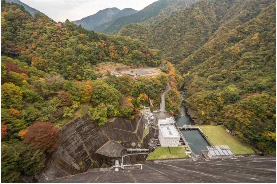 Okutama's big lake and dam…