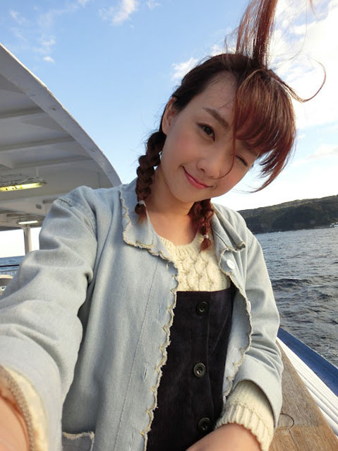 On the boat returning from Oshima