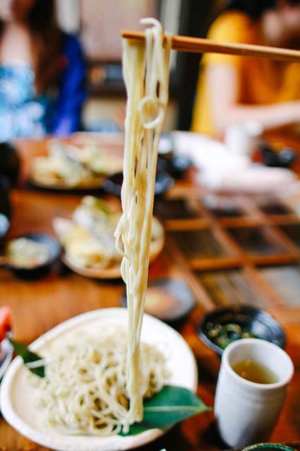 Lunch soba noodles