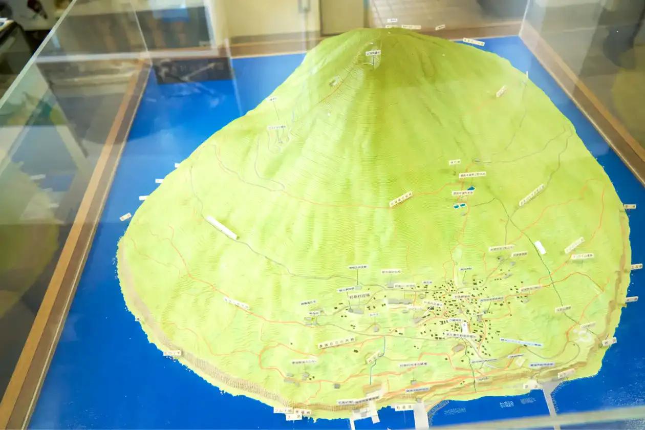 利島の模型