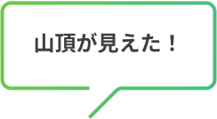 山頂が見えた！