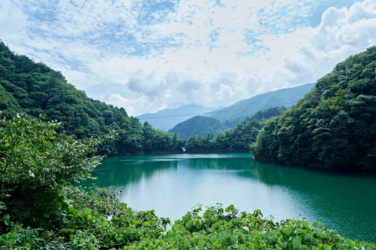 奥多摩湖の風景