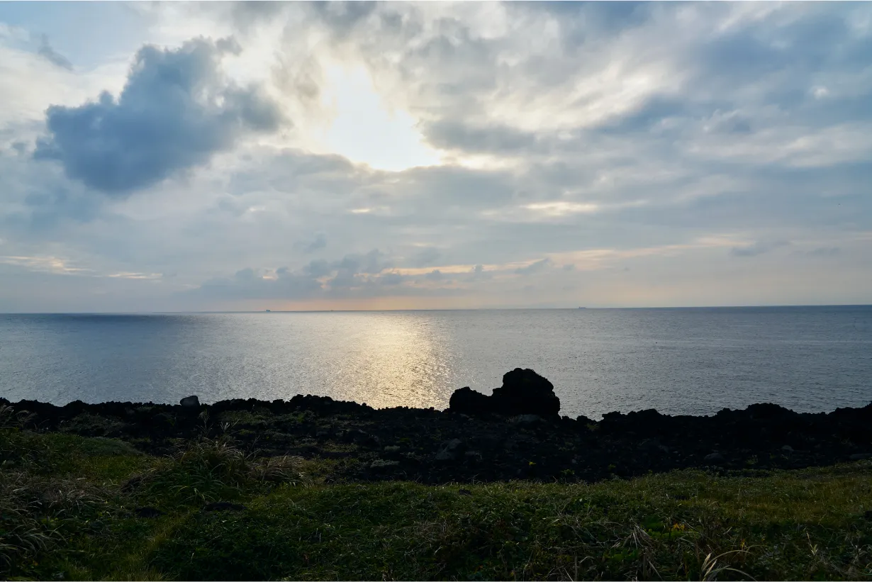 サンセットパームラインからの夕日