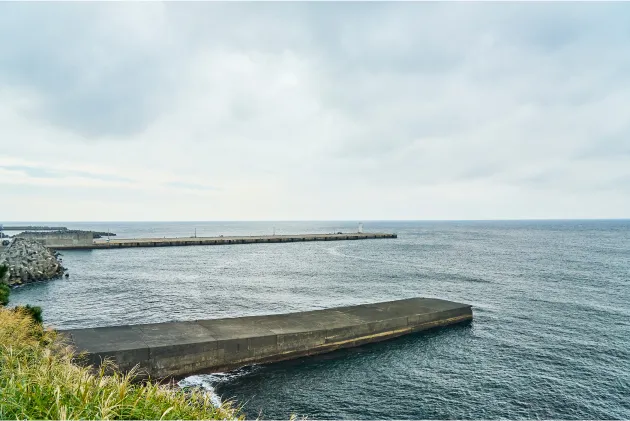 目の前に広がる海