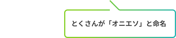 とくさんが「オニエソ」と命名