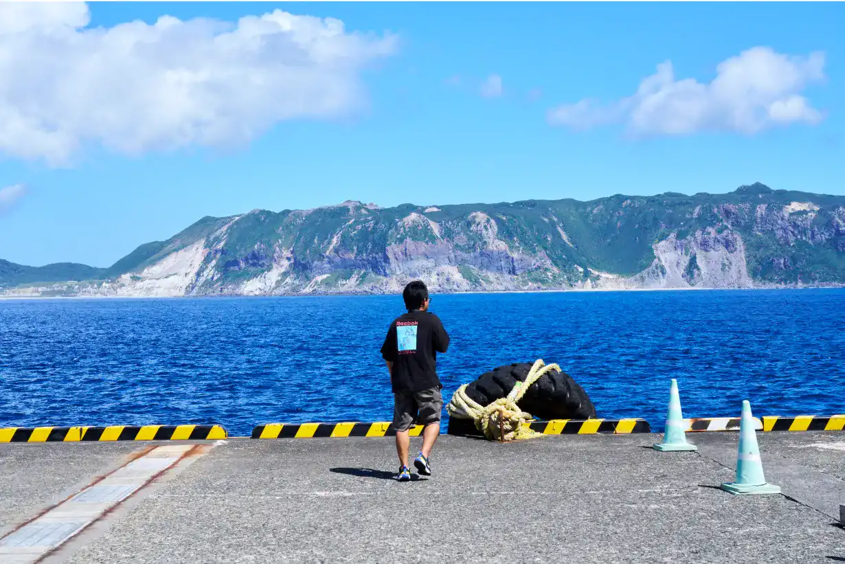 天気も良く新島まで綺麗に見えます